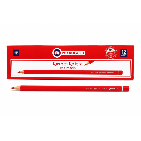Mikro Gold Kırmızı Kalem 6 paket 72 adet