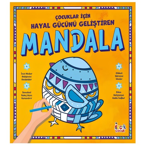 Çocuklar İçin Hayal Gücünü Geliştiren Mandala 32 Sayfa