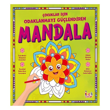 Çocuklar İçin Odaklanmayı Güçlendiren Mandala 32 Sayfa