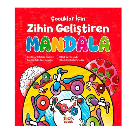 Çocuklar İçin Zihin Geliştirme Mandala Boyama Kitabı 32 Sayfa