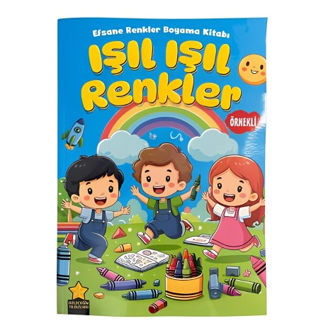 Işıl Işıl Renkler Boyama Kitabı 48 Syf