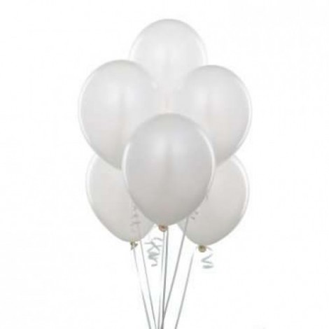Klasik Beyaz Helyum Balon 100 lü