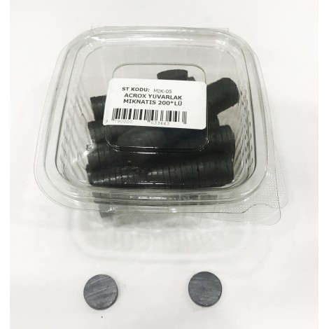 Acrox Yuvarlak Mıknatıs 70'li Paket