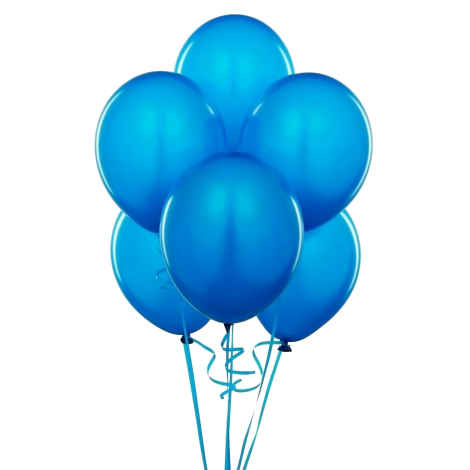Klasik Mavi Helyum Balon 100 lü