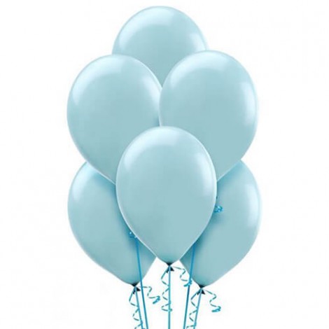 Klasik Açık Mavi Helyum Balon 100 lü