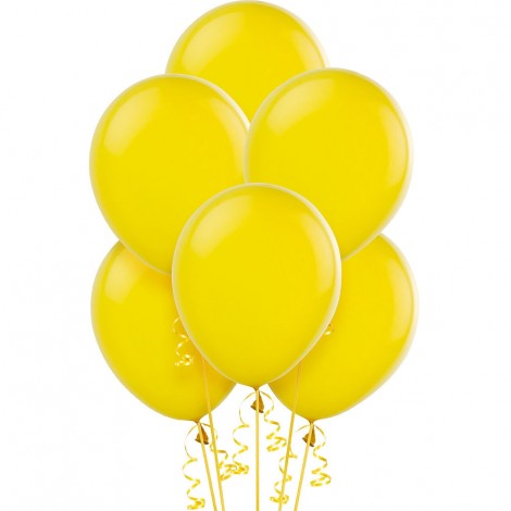 Klasik Sarı Helyum Balon 100 lü