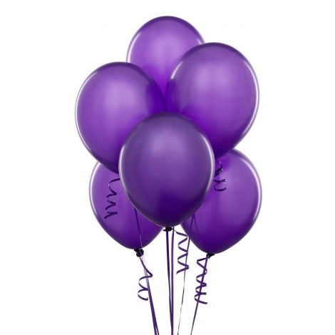 Klasik Mor Helyum Balon 100 lü
