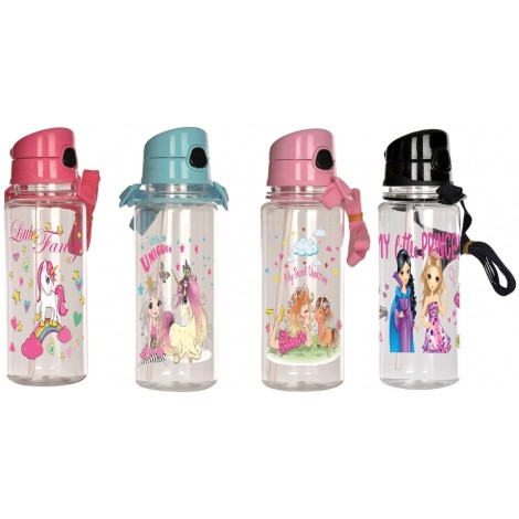 Unicorn Pipetli Okul Matarası 500ml ( Kız model )